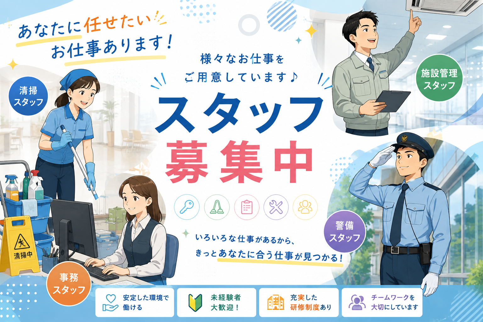 施設管理業務 | 沖縄ビル管理株式会社 管理部の求人