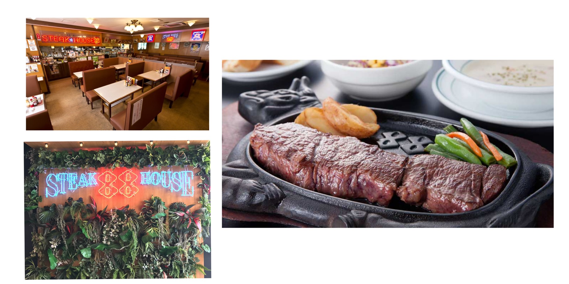 ステーキハウス88 各店