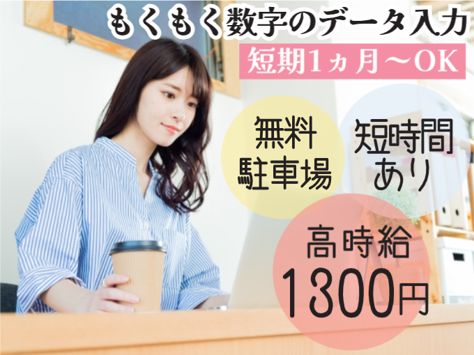 【超短期1ヵ月】もくもく専用システムへ数字のデータ入力（土日祝休み｜日払い・週払いOK） | トランスコスモスパートナーズ株式会社　沖縄支店の求人
