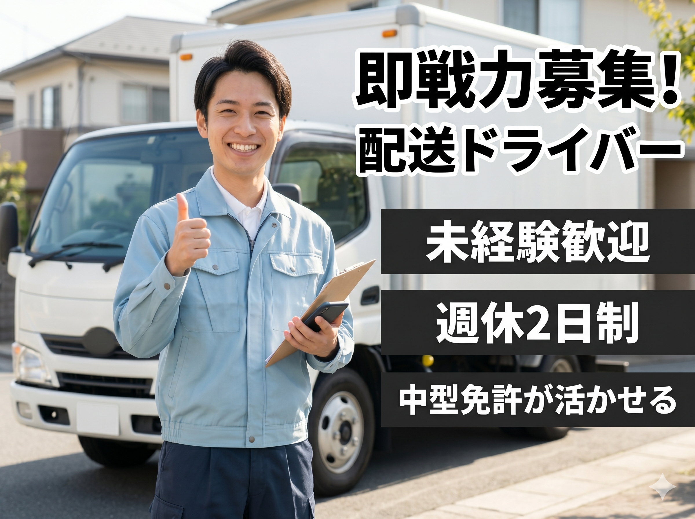ルート配送ドライバー（中型免許があればOK）【未経験歓迎／日勤のみ／週休2日】 | 株式会社 コム沖縄の求人