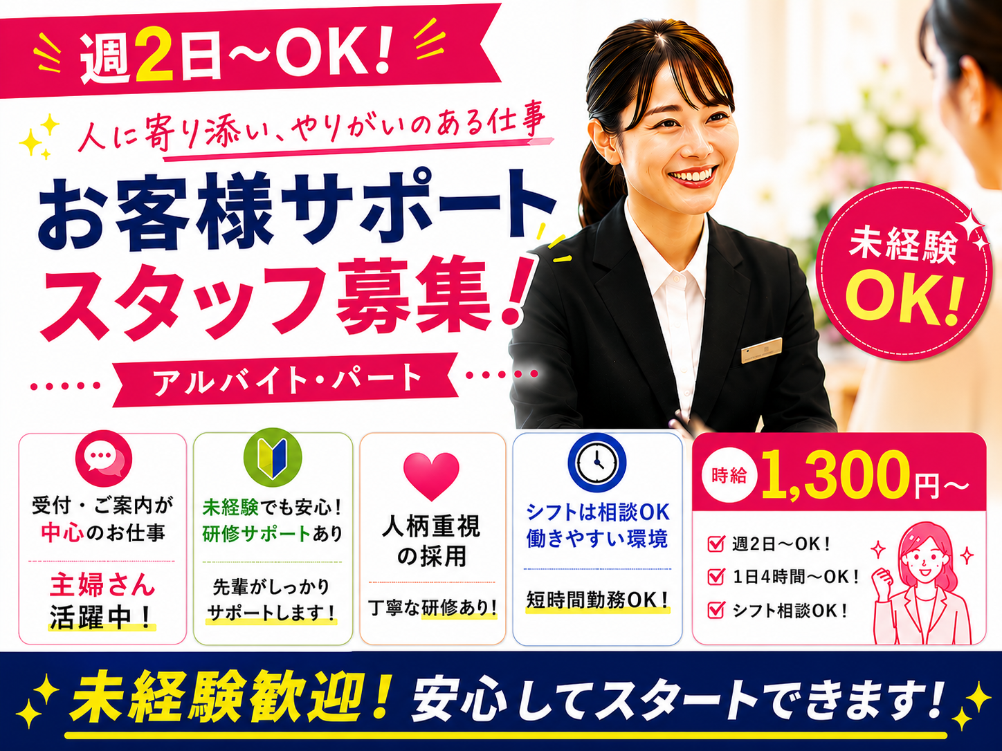 【週2日～OK】未経験歓迎のお客様サポートスタッフ｜アルバイト・パート募集【短時間勤務OK】 | 株式会社 日本フェニックスの求人