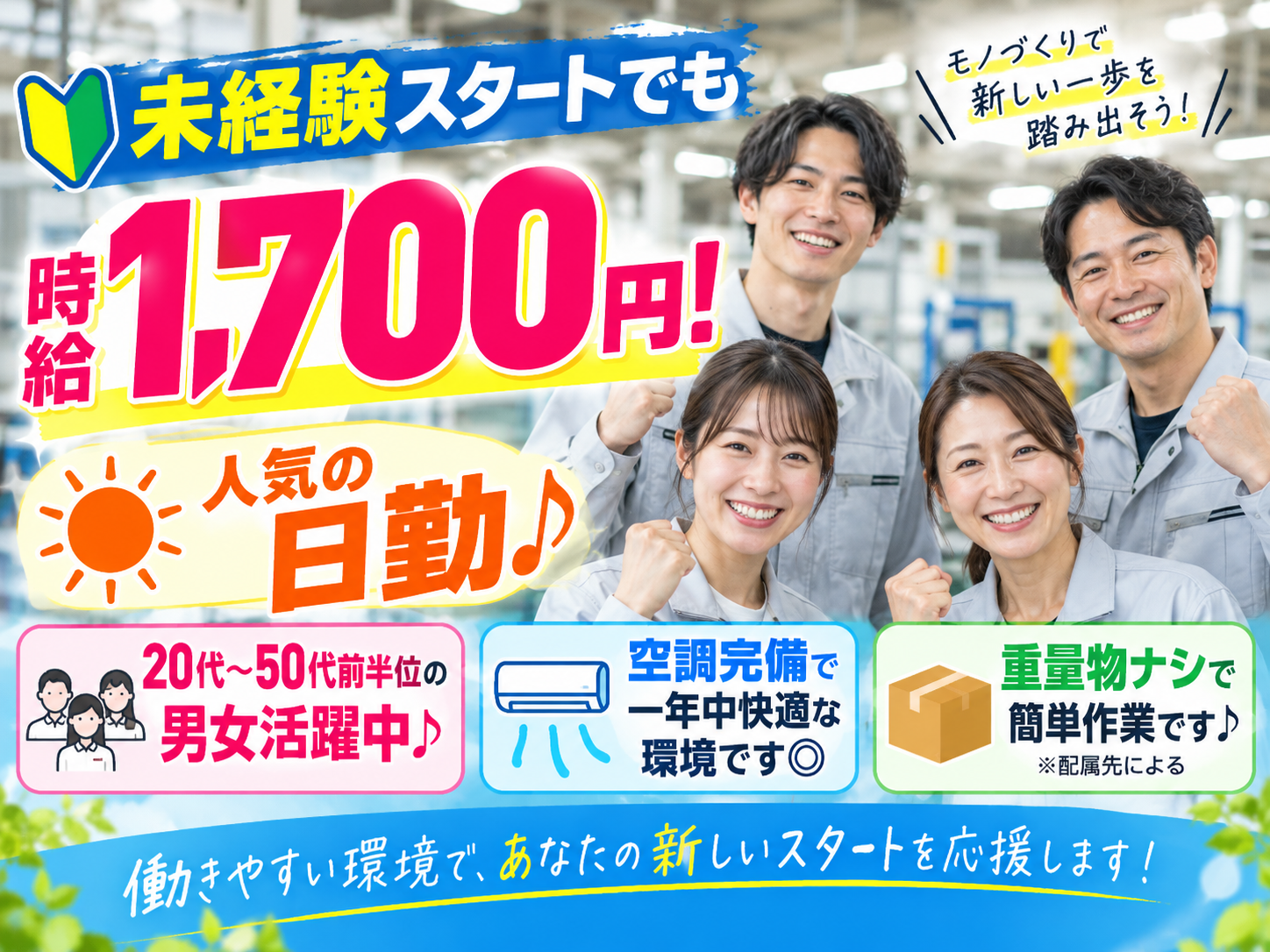 空気圧機器や自動制御機器の製造【日勤｜土日祝休み｜軽作業｜高時給｜寮費無料｜50代男女活躍中】 | フジアルテ株式会社の求人