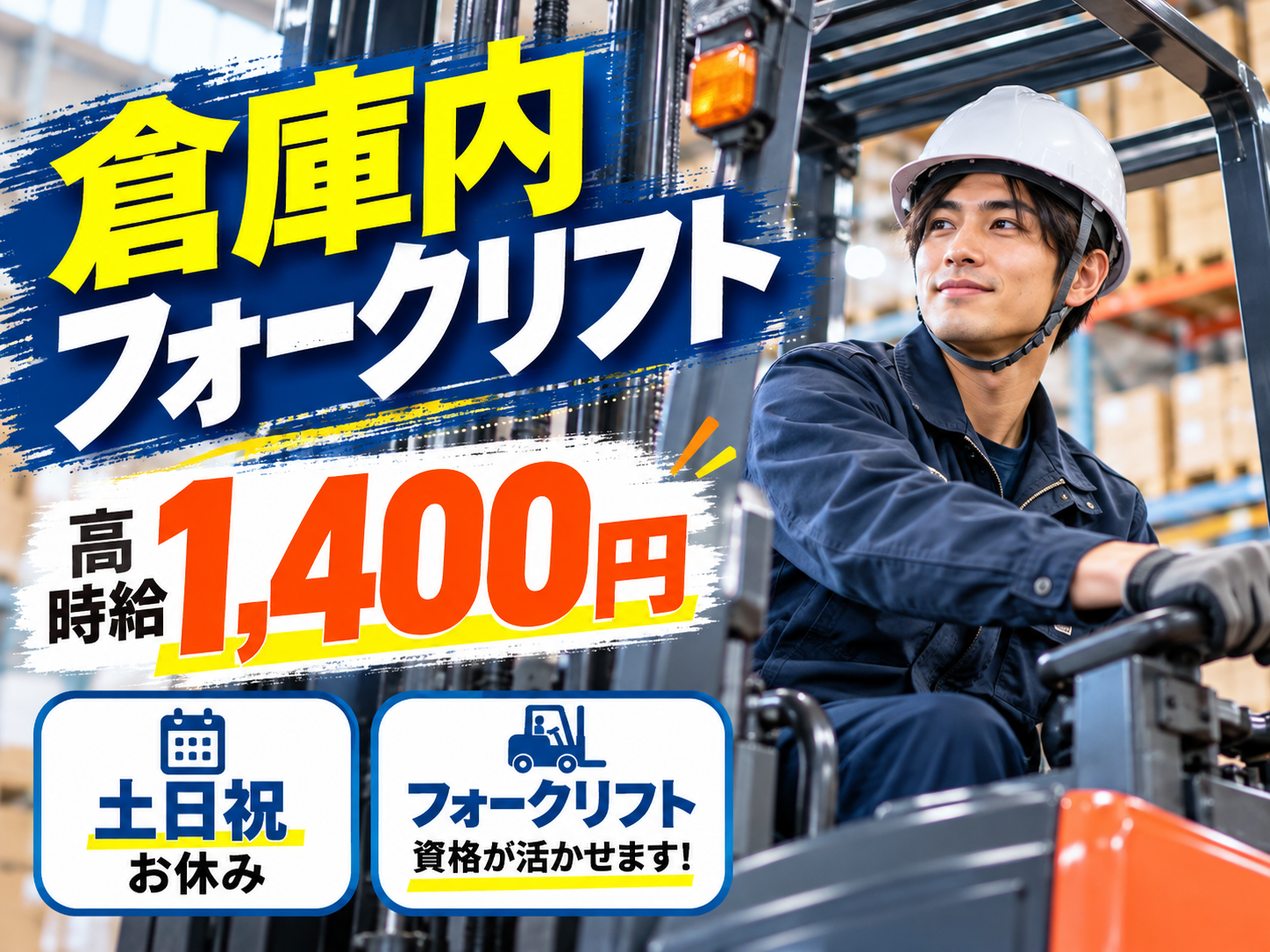 倉庫内フォークリフト作業【土日祝休み｜高時給で稼げるお仕事｜無料駐車場あり】 | 株式会社シグマスタッフ　那覇支店の求人